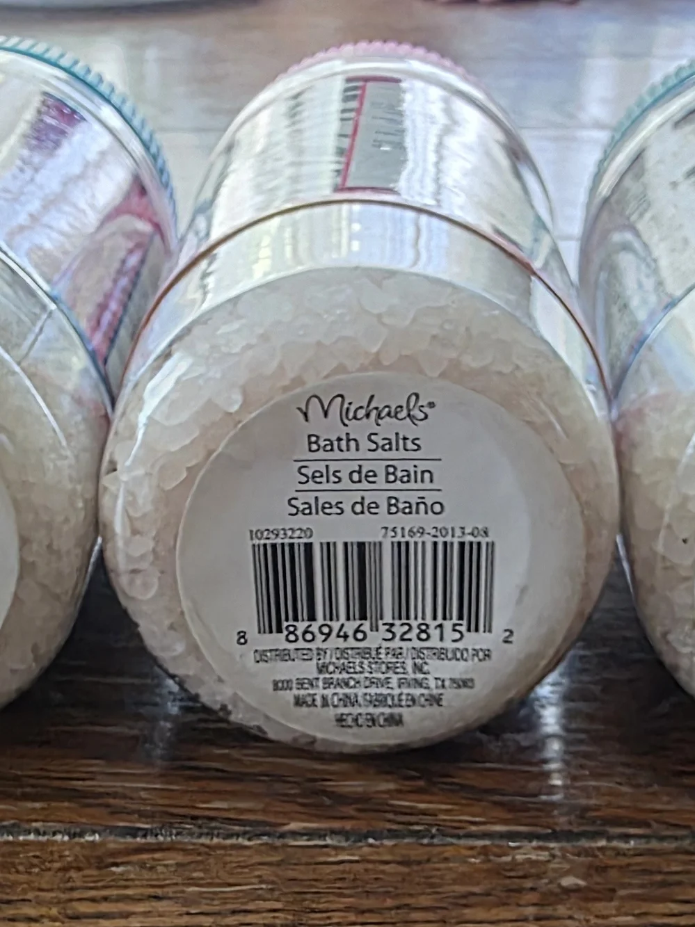 Michaels Bath Salts Trio - 2 Wild Cherry, 1 Pink Grapefruit Rose